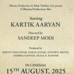 Untitled Karan Johar/Sandeep Modi Project